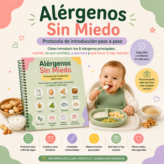 Alérgenos Sin Miedo: Protocolo de introducción paso a paso